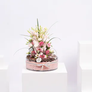 Pink Garden Tray | Chocolate