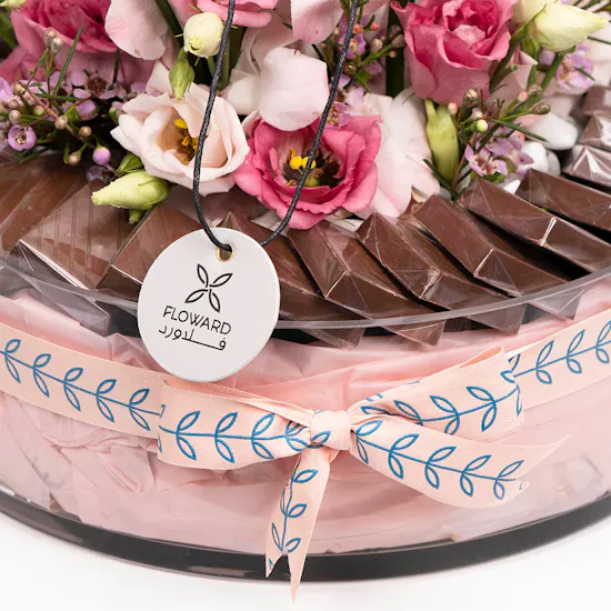 Pink Garden Tray | Chocolate