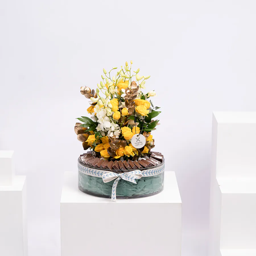 Light Yellow Flowers & Chocolate  1