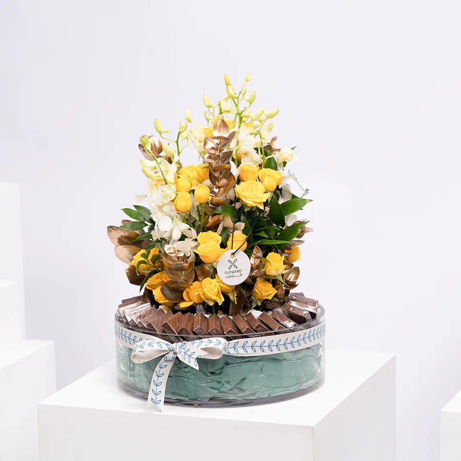 Light Yellow Flowers & Chocolate  3