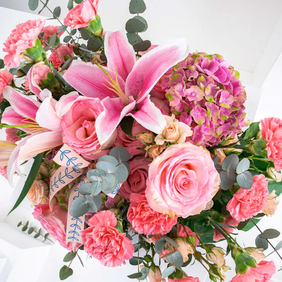 Pink Tray Bouquet