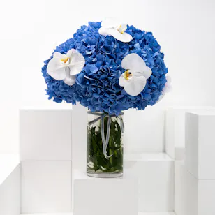 Elegant Blues | Cylinder Vase