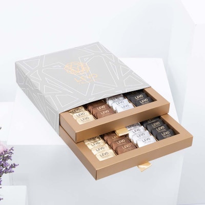 Covered Chocolate Box from Levo - 80 Pieces  