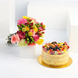 Fruit Cake | Flowers Fruit Cake | Flowers