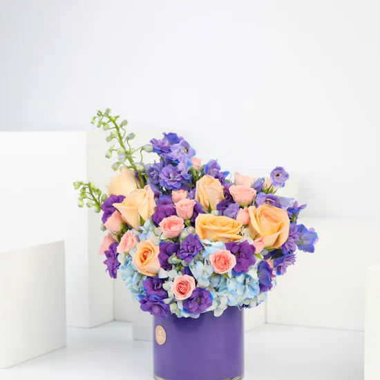 Amethyst Sunset | Cylinder Vase
