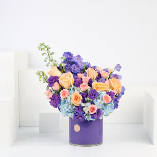 Amethyst Sunset | Cylinder Vase