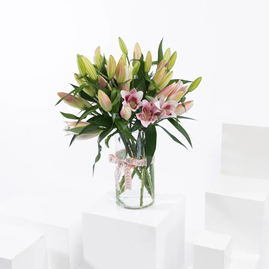 Pink Lily Vase  3