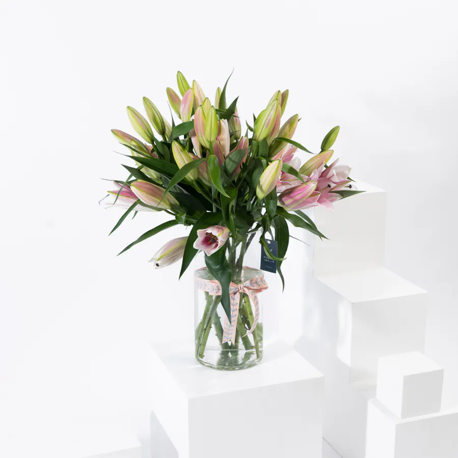 Pink Lily Vase  4