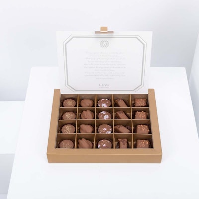 Small Assorted Chocolate Box from Levo – 20 Pieces 
