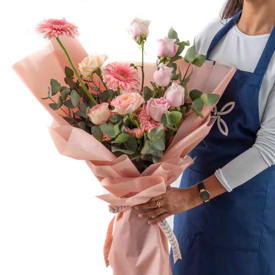 Pink lights Bouquet | Pink Wrap