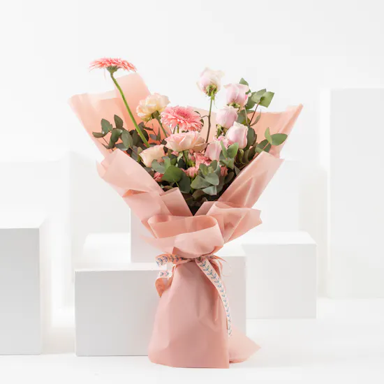 Pink lights Bouquet | Pink Wrap