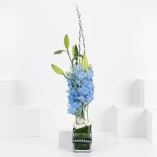 Boldly Blue | Square Vase