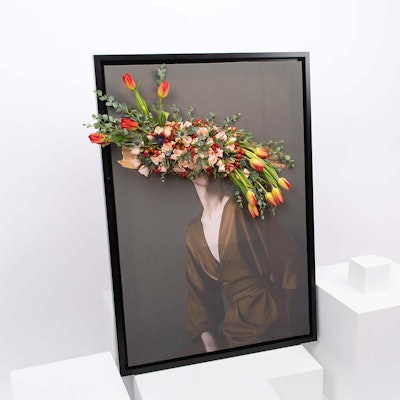Woman in Silk Digital Print
