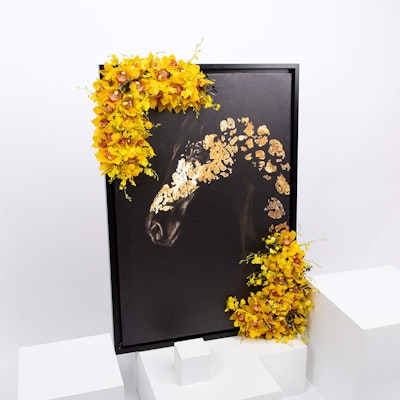 Golden Horse Digital Print