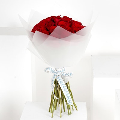 35 Red Roses | White Wrap