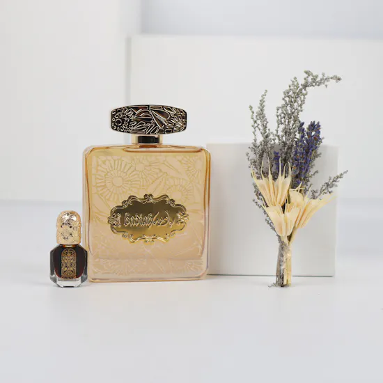 مجموعه عطر البادية الذهبية و العود من جنيت | الزهور