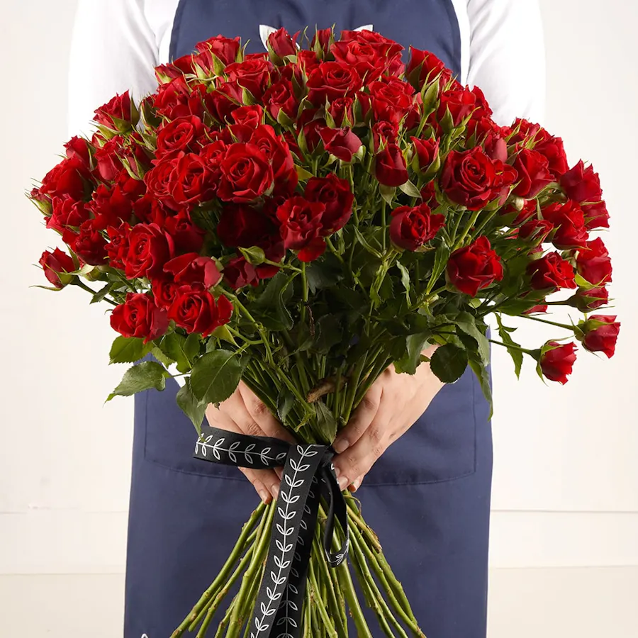 50 Red Baby Roses | Bouquet 2