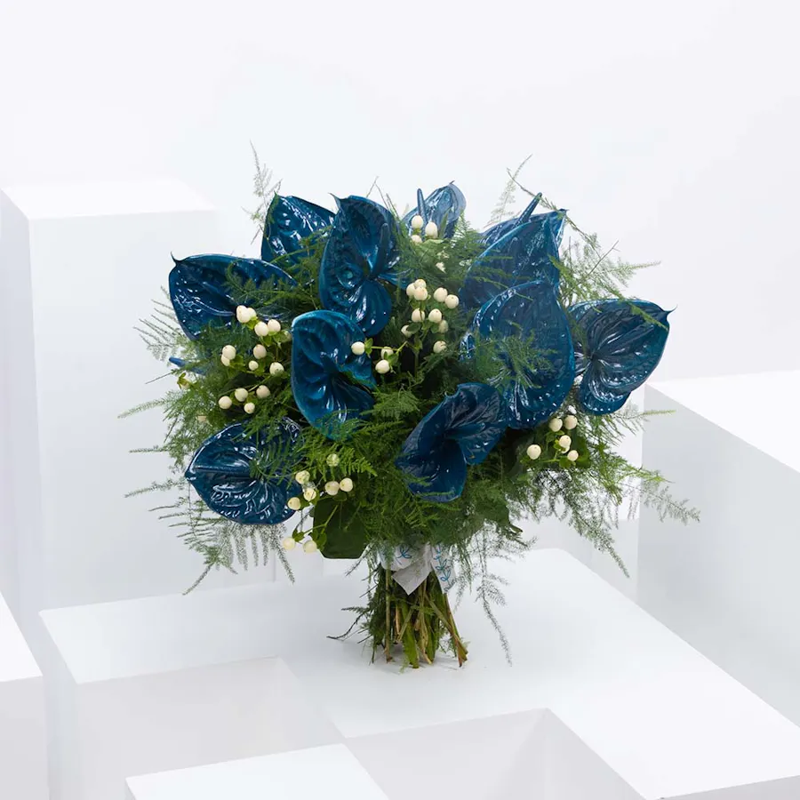 Blue Anthurium Bouquet  1