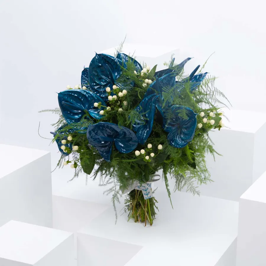 Blue Anthurium Bouquet  2