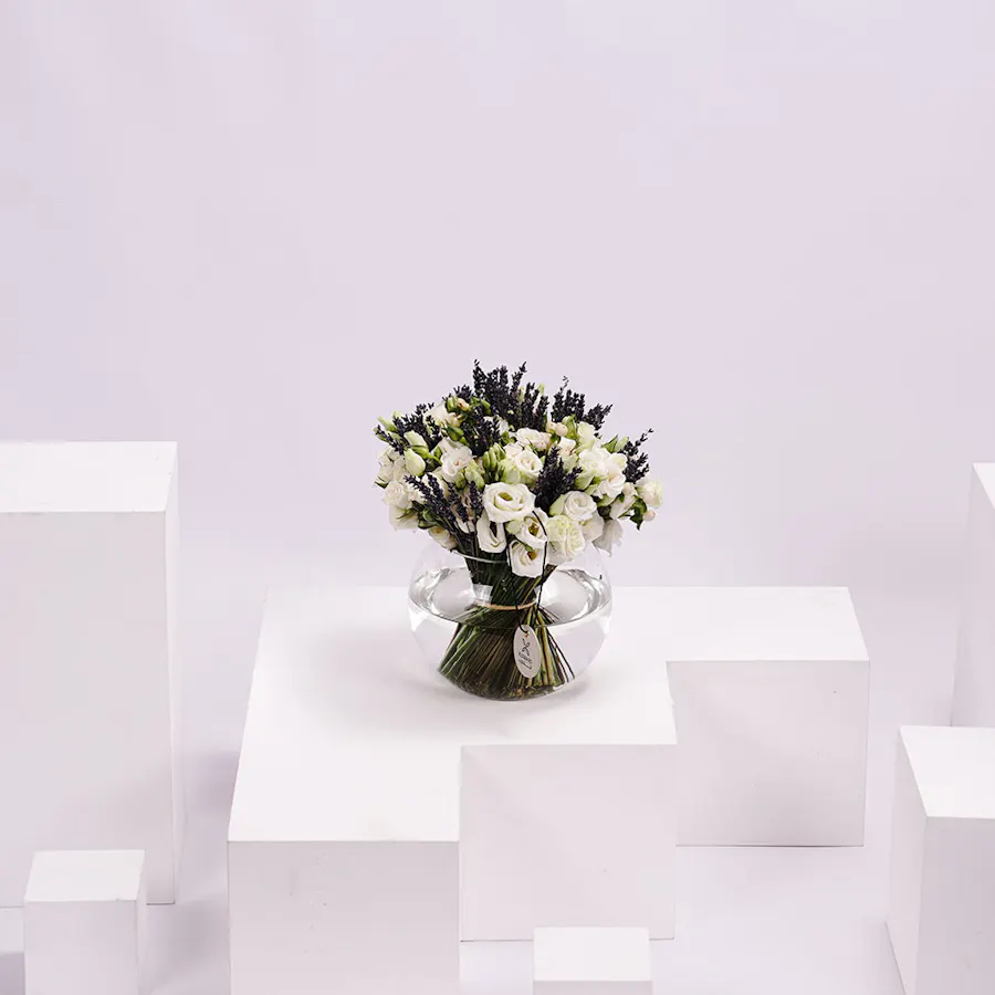 Purple White | 22 Flowers 1