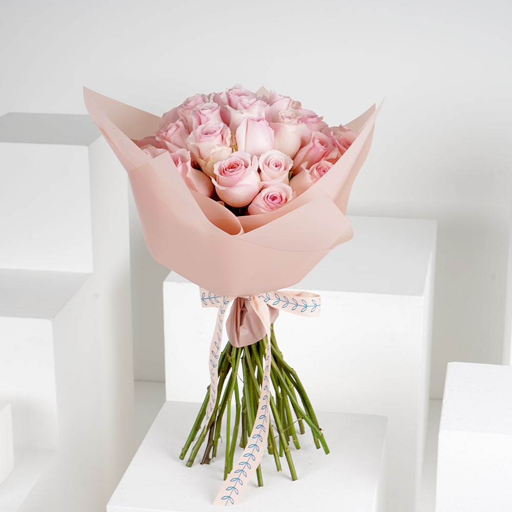 35 Pink Roses | Pink wrap