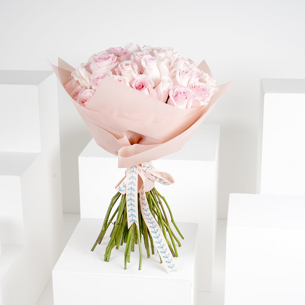 50 Pink Roses | Pink wrap