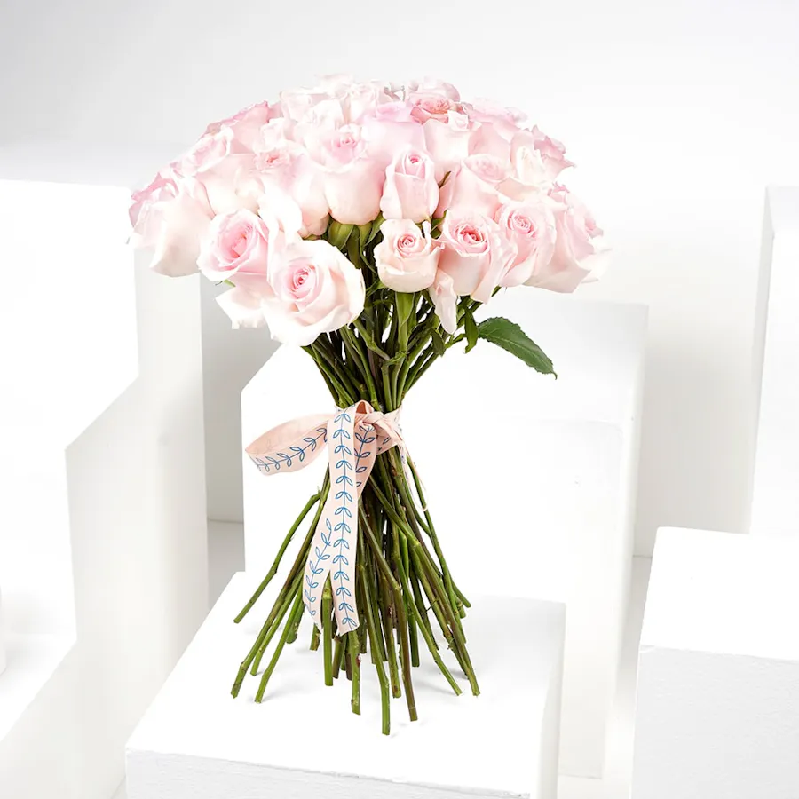 50 Pink Roses Hand Bouquet III 1