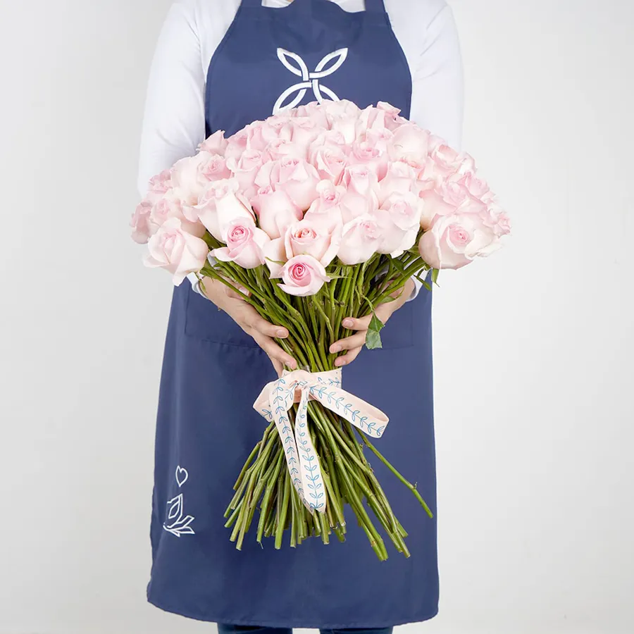 100 Pink Roses Hand Bouquet III 2