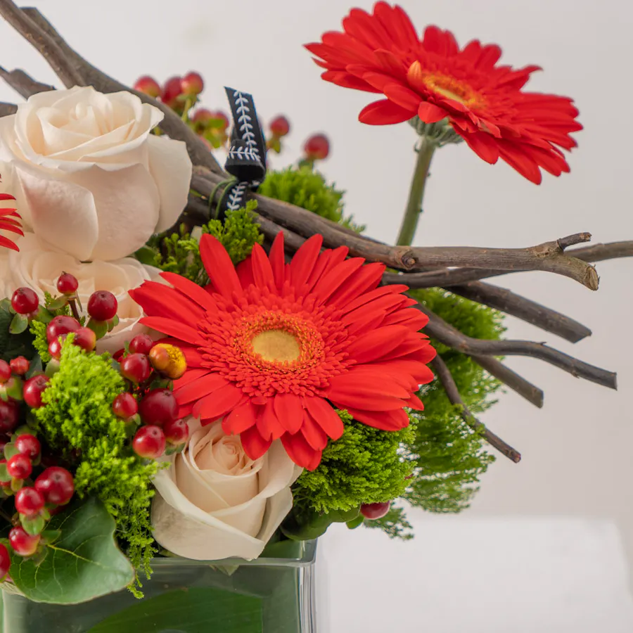 Red Gerbera | Festive Vase 1