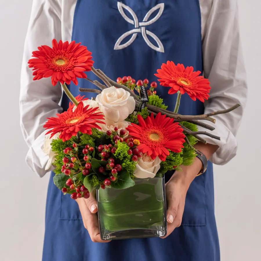 Red Gerbera | Festive Vase 2