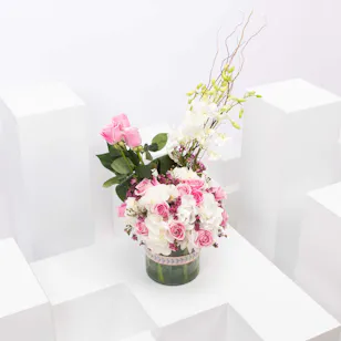 Joy Flowers | Cylinder Vase 