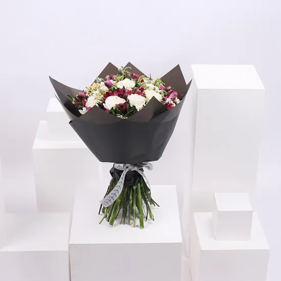 Carnation & Alstroemeria Wrapping Bouquet