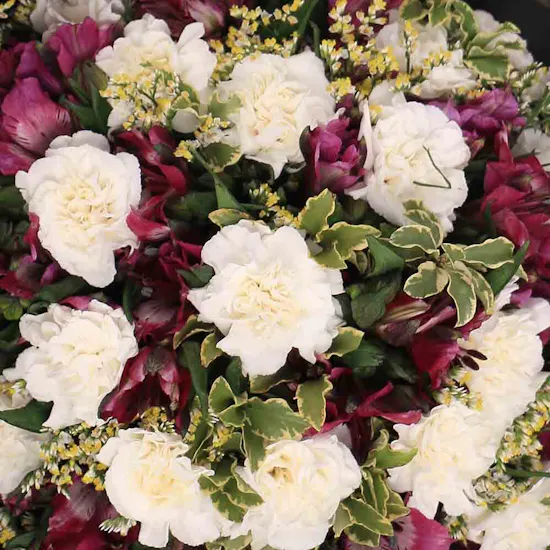 Carnation & Alstroemeria Wrapping Bouquet