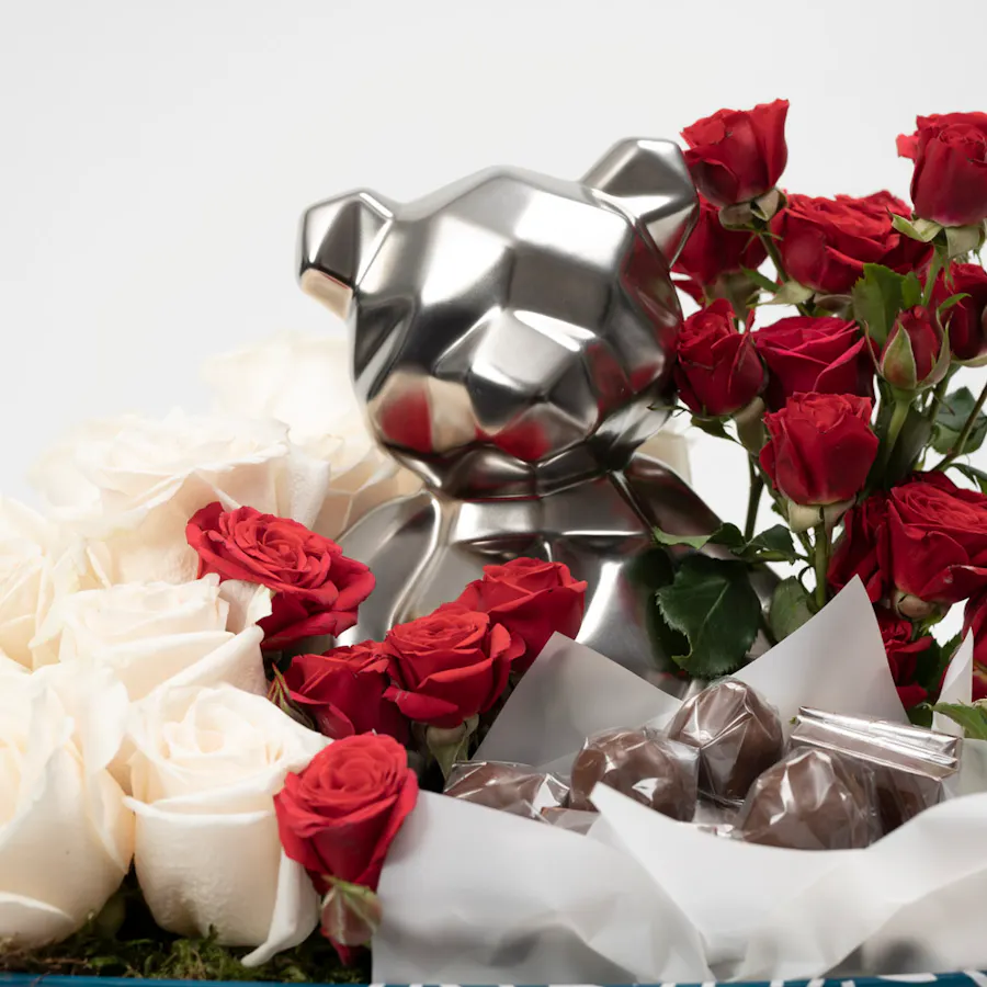 Roses and Chocolates Bear Box 3