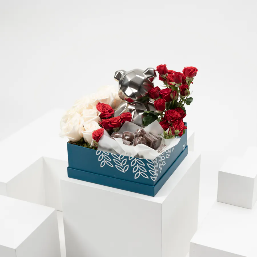 Roses and Chocolates Bear Box 5