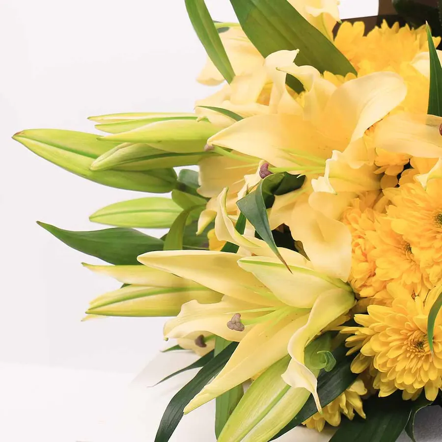 10 Yellow Chrysanths | Hand Bouquet 4