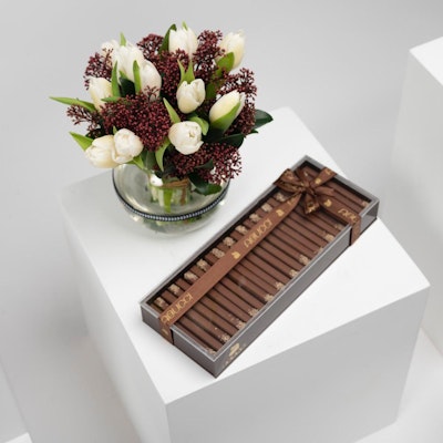 Abucci Chocolate with Tulip Vase