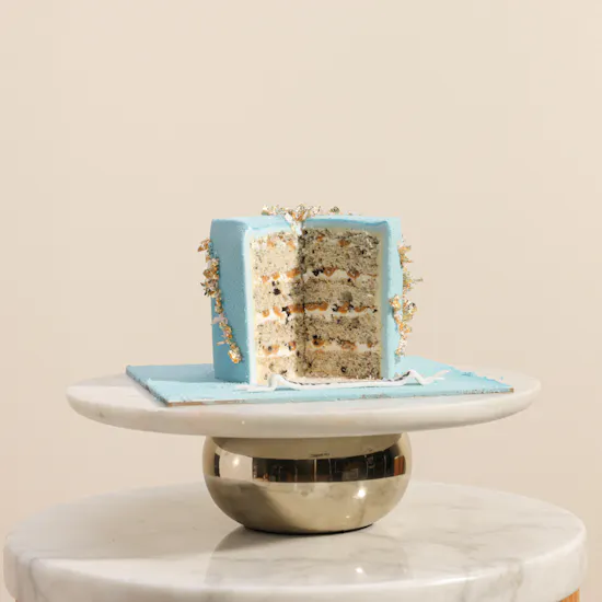 Floward Happy Birthday Blue Violet Cake