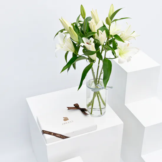 Abucci Chocolates | White Lilies