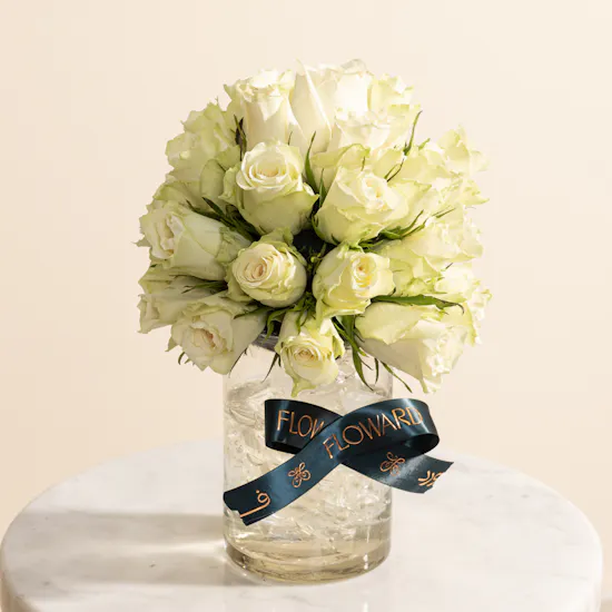 Pure Elegance Rose Vase