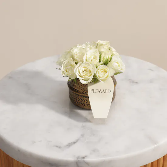 Pure Baby Roses Vase
