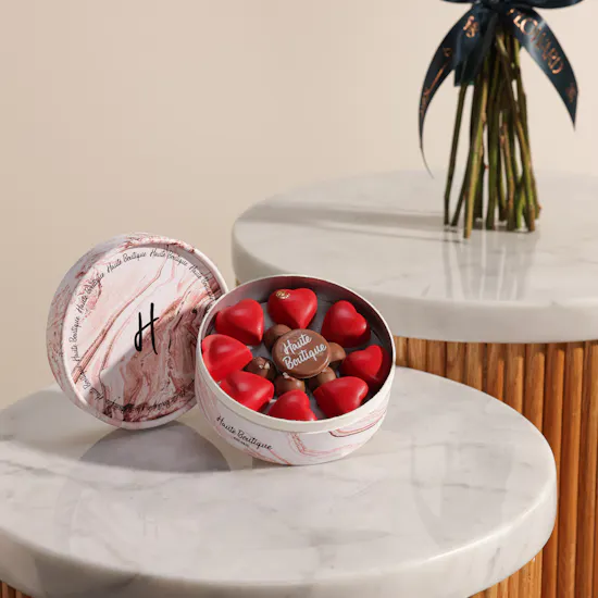 Haute Boutique Mini Love Chocolate Box | Heartleaf Elegance Flower
