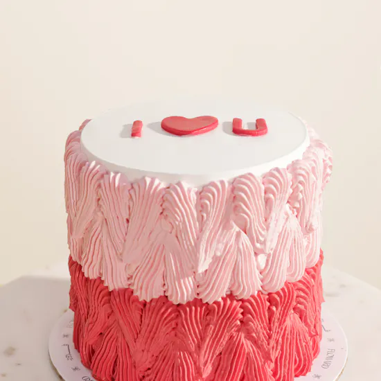 Sweetylicious I Love You Pink Fantasy Cake