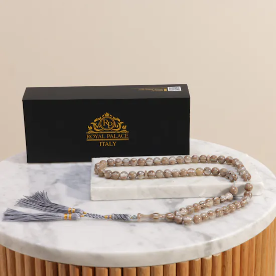 Royal Palace Majun Amber Powder Poland Misbaha | 66 Beads