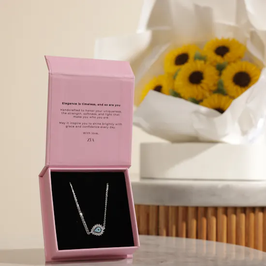 Zia Silver Blue Eye Bracelet | Gourmet Artistry Flower Cupcakes Bouquet