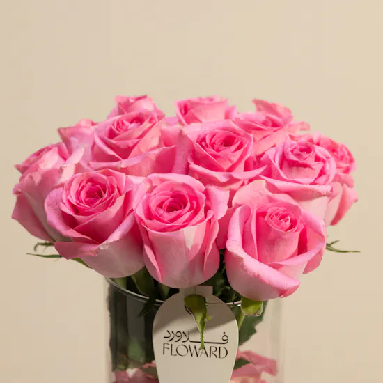 Pink Plush Rose Revival Vase