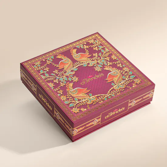 MyGovindas Diwali Mix Fancy Sweets Box | Dazzle Flower Bouquet