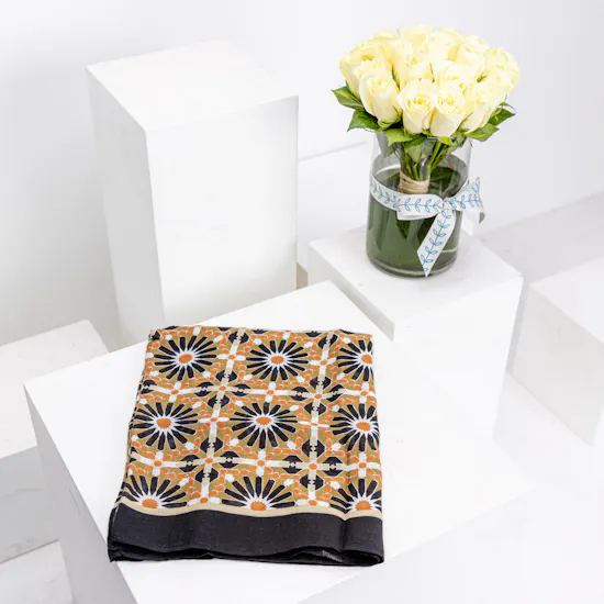 Jude Ramallah Scarf | White Roses