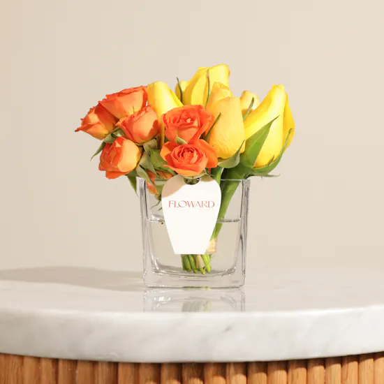 Shinny Flowers Vase