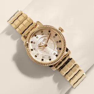 Roberto Cavalli Eterea Gold Tone Women’s Watch